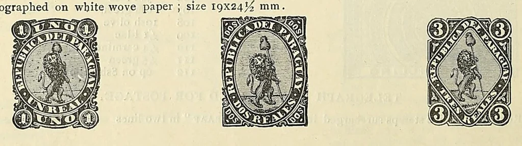 An illustration from A catalogue for advanced collectors of postage stamps, stamped envelopes and wrappers;, 1890, leaf 70