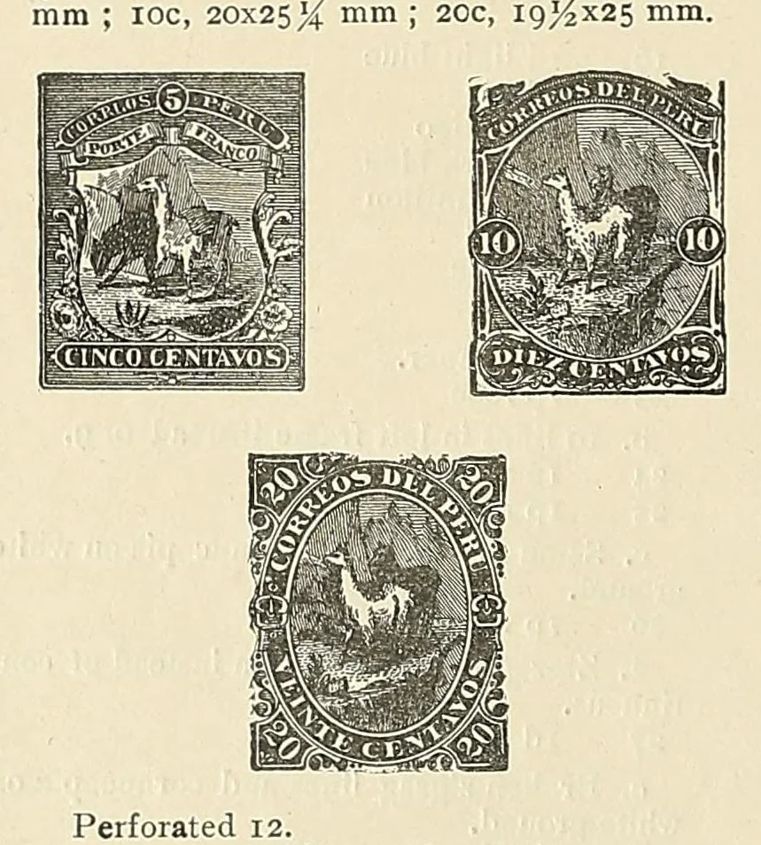 An illustration from A catalogue for advanced collectors of postage stamps, stamped envelopes and wrappers;, 1890, leaf 4