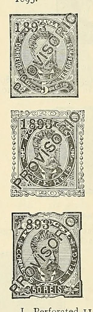 An illustration from A catalogue for advanced collectors of postage stamps, stamped envelopes and wrappers;, 1890, leaf 40