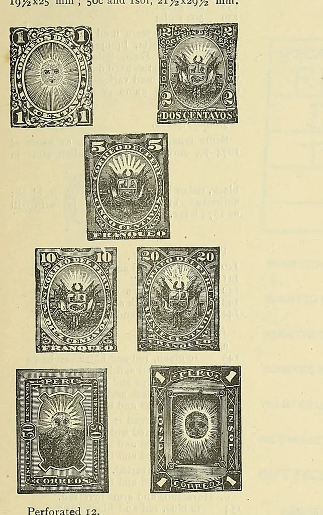 An illustration from A catalogue for advanced collectors of postage stamps, stamped envelopes and wrappers;, 1890, leaf 5