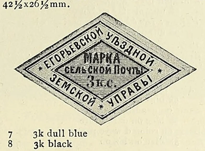 An illustration from A catalogue for advanced collectors of postage stamps, stamped envelopes and wrappers;, 1890, leaf 57
