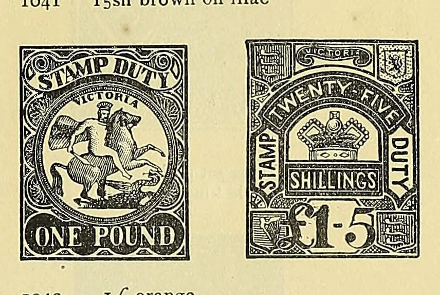 An illustration from A catalogue for advanced collectors of postage stamps, stamped envelopes and wrappers;, 1890, leaf 49
