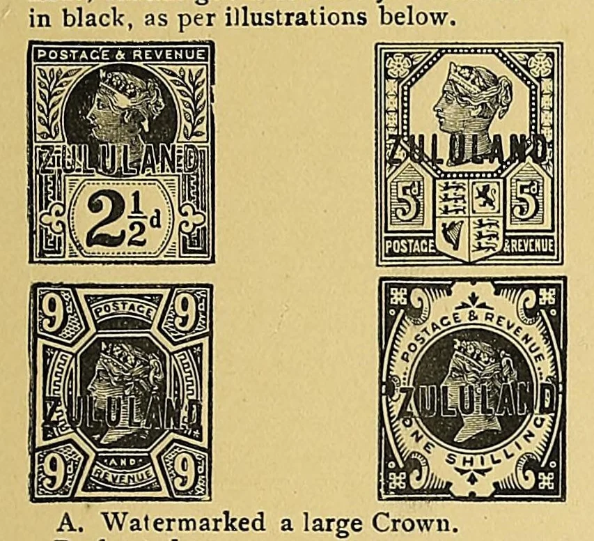 An illustration from A catalogue for advanced collectors of postage stamps, stamped envelopes and wrappers;, 1890, leaf 85