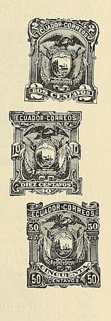 An illustration from A catalogue for advanced collectors of postage stamps, stamped envelopes and wrappers;, 1890, leaf 37
