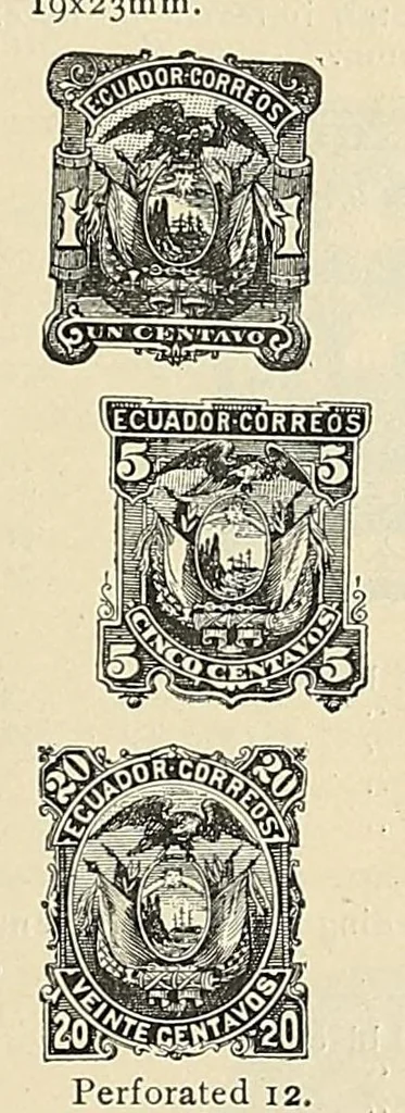 An illustration from A catalogue for advanced collectors of postage stamps, stamped envelopes and wrappers;, 1890, leaf 37