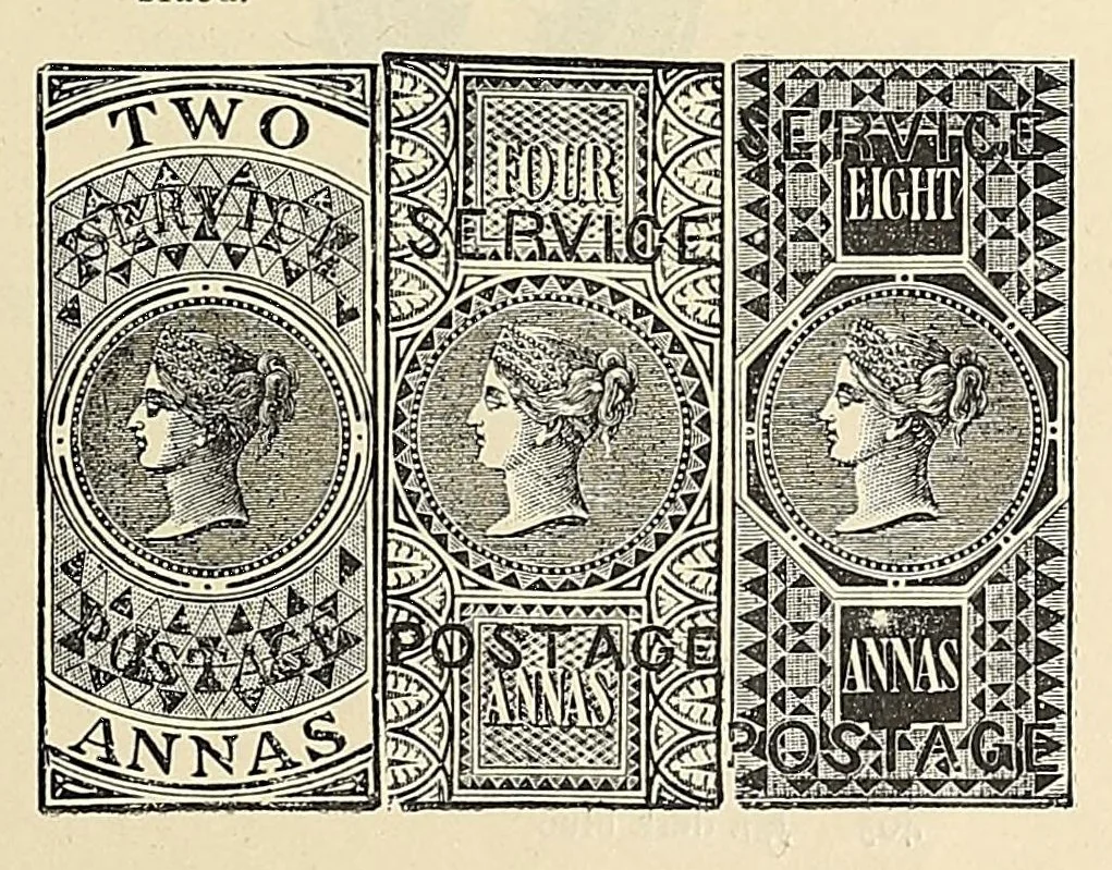 An illustration from A catalogue for advanced collectors of postage stamps, stamped envelopes and wrappers;, 1890, leaf 27