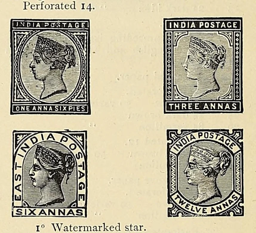 An illustration from A catalogue for advanced collectors of postage stamps, stamped envelopes and wrappers;, 1890, leaf 52