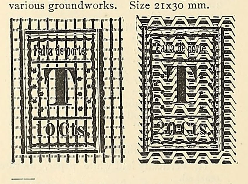 An illustration from A catalogue for advanced collectors of postage stamps, stamped envelopes and wrappers;, 1890, leaf 120
