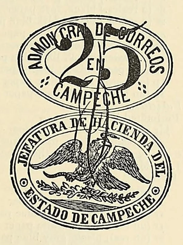 An illustration from A catalogue for advanced collectors of postage stamps, stamped envelopes and wrappers;, 1890, leaf 135