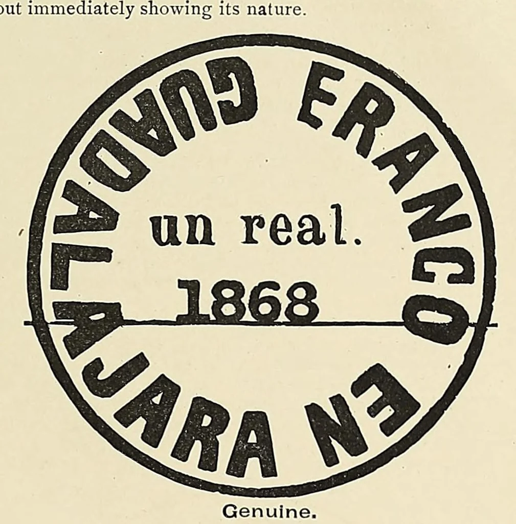 An illustration from A catalogue for advanced collectors of postage stamps, stamped envelopes and wrappers;, 1890, leaf 139