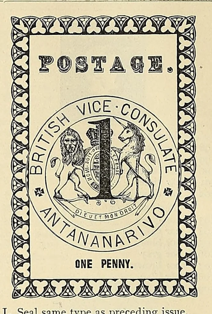 An illustration from A catalogue for advanced collectors of postage stamps, stamped envelopes and wrappers;, 1890, leaf 34