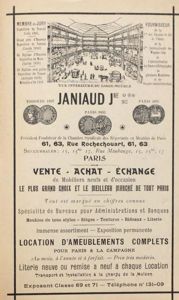 An illustration from Catalogue général officiel, 1900, leaf 447