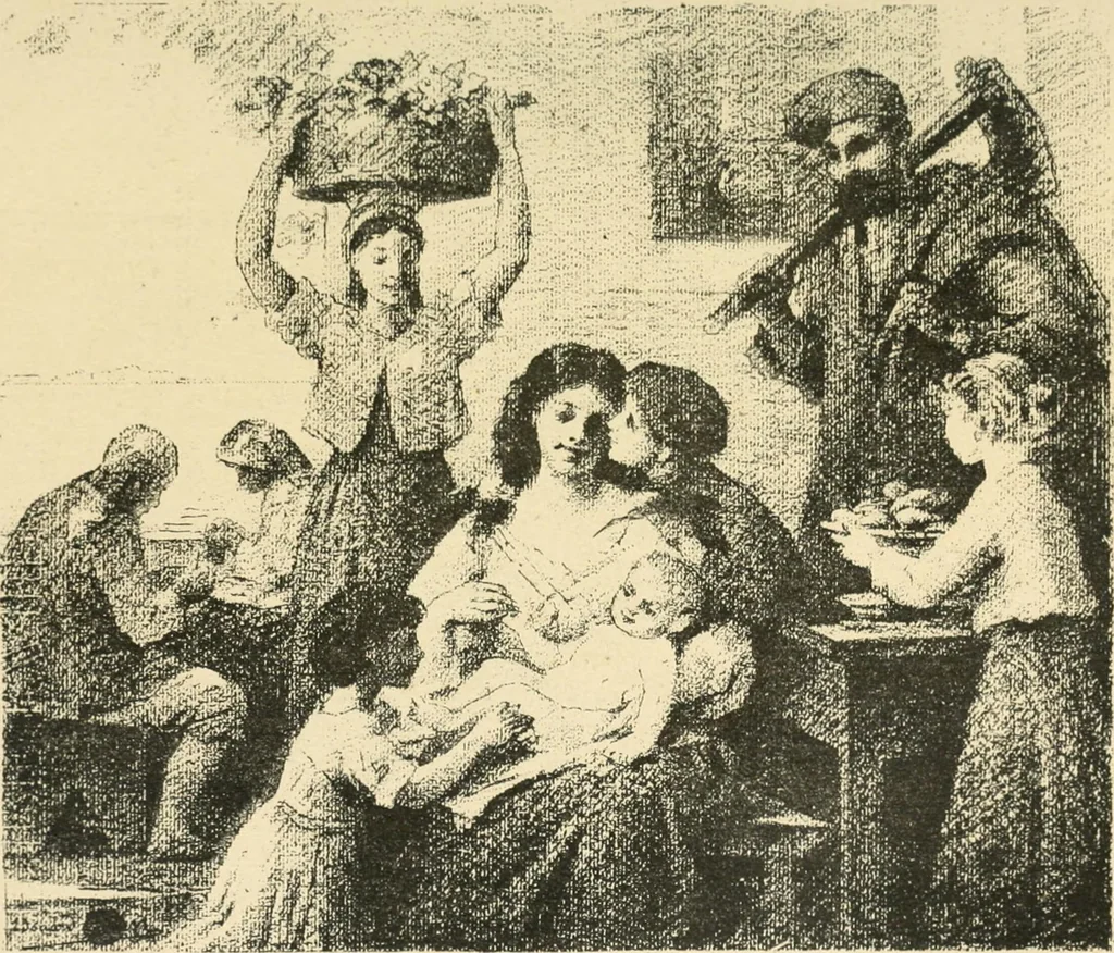 An illustration from Catalogue illustré des ouvrages de peinture, sculpture et gravure, 1890, leaf 96