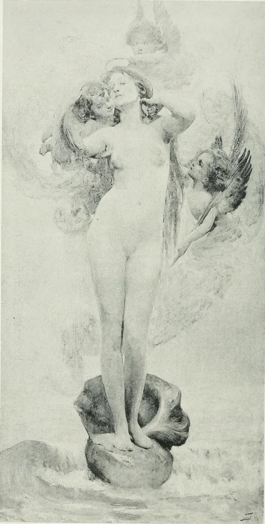 An illustration from Catalogue illustré de l'Exposition internationale de Bruxelles. Beaux-arts, 1897, leaf 171
