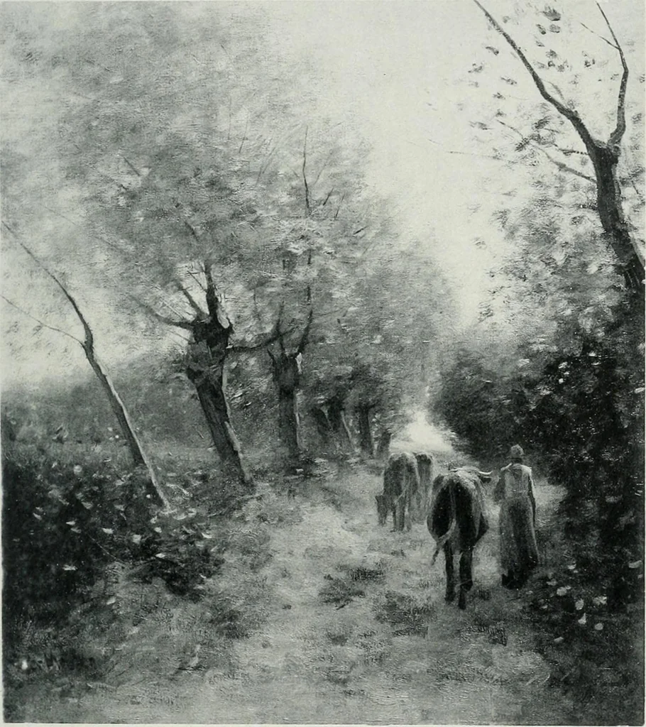An illustration from Catalogue illustré de l'Exposition internationale de Bruxelles. Beaux-arts, 1897, leaf 210