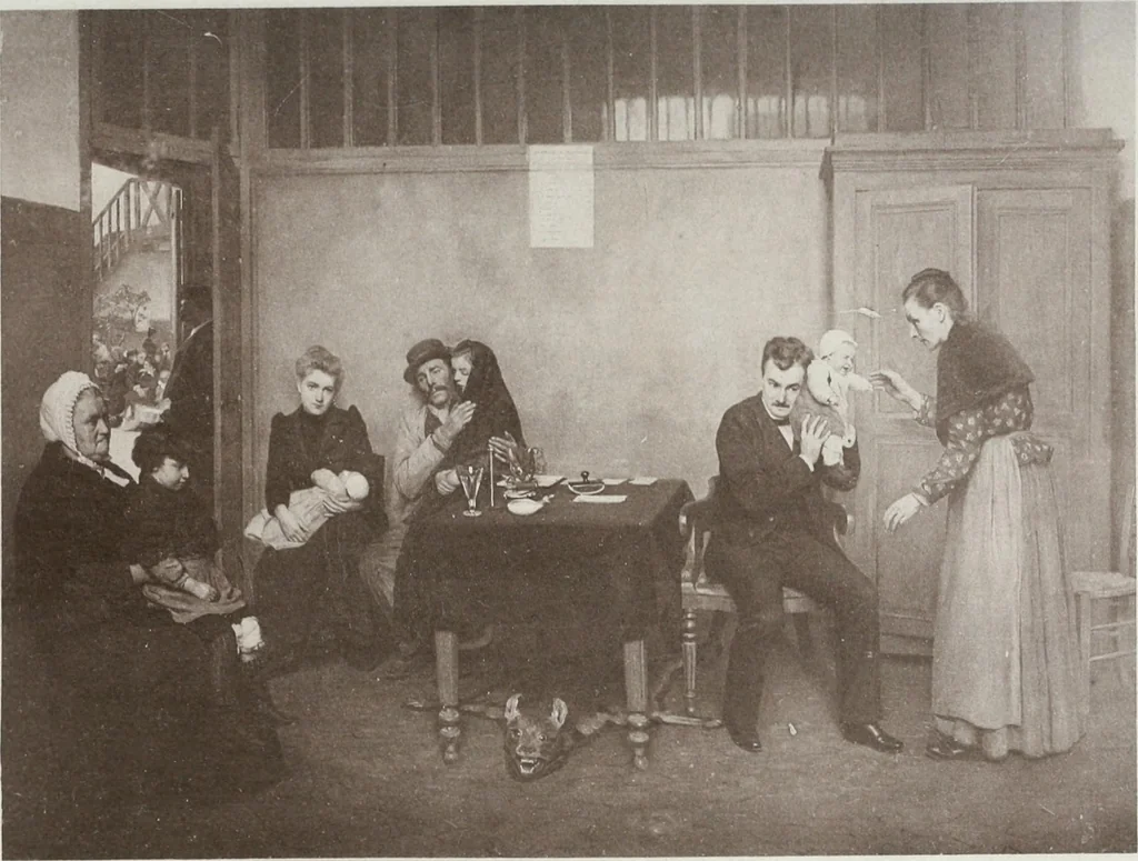 An illustration from Catalogue illustré de l'Exposition internationale de Bruxelles. Beaux-arts, 1897, leaf 84