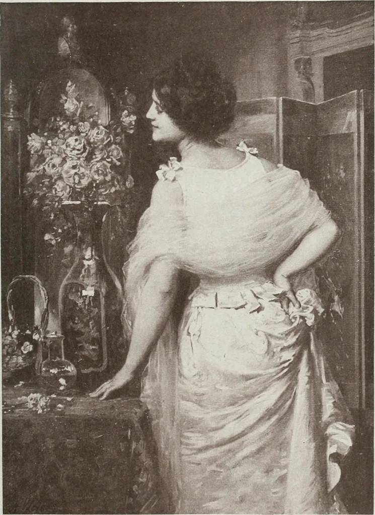 An illustration from Catalogue illustré de l'Exposition internationale de Bruxelles. Beaux-arts, 1897, leaf 92