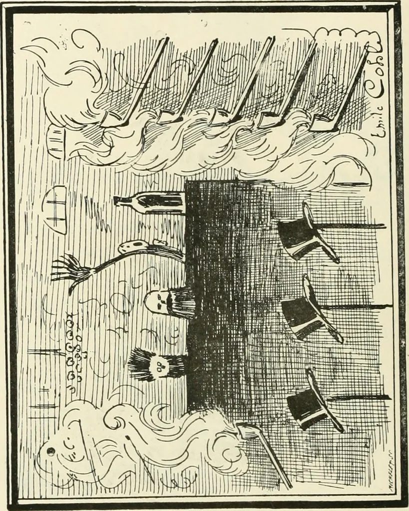 An illustration from Catalogue illustré de l'exposition des arts incohérents, 1884, leaf 137
