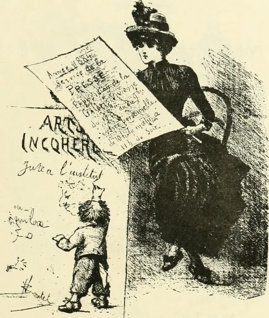 An illustration from Catalogue illustré de l'exposition des arts incohérents, 1884, leaf 142