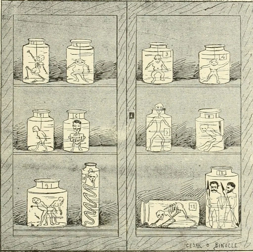 An illustration from Catalogue illustré de l'exposition des arts incohérents, 1884, leaf 182