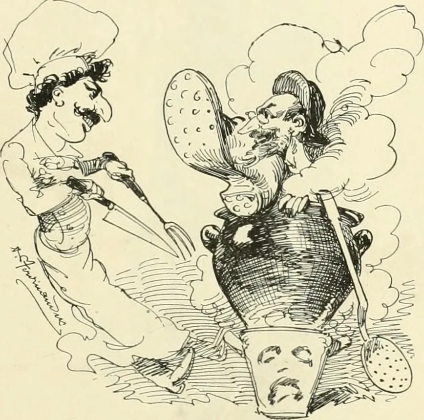 An illustration from Catalogue illustré de l'exposition des arts incohérents, 1884, leaf 194