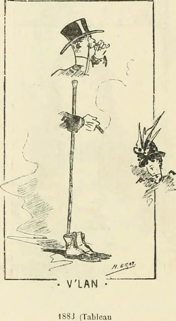 An illustration from Catalogue illustré de l'exposition des arts incohérents, 1884, leaf 197