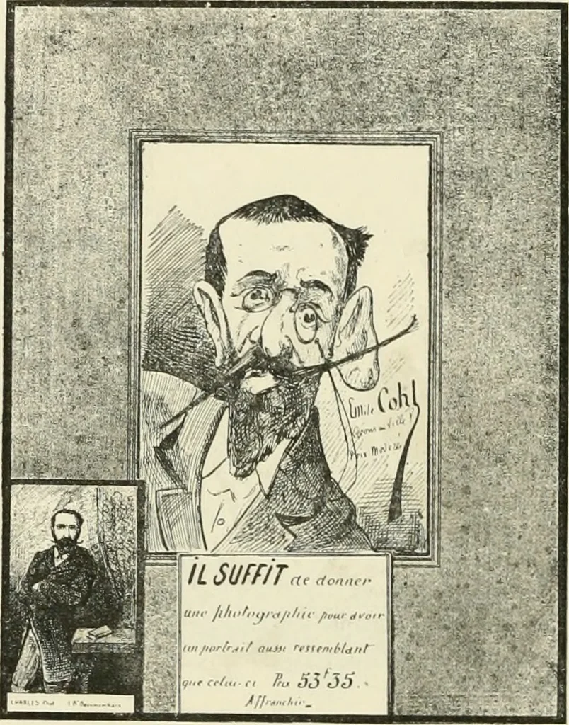 An illustration from Catalogue illustré de l'exposition des arts incohérents, 1884, leaf 203