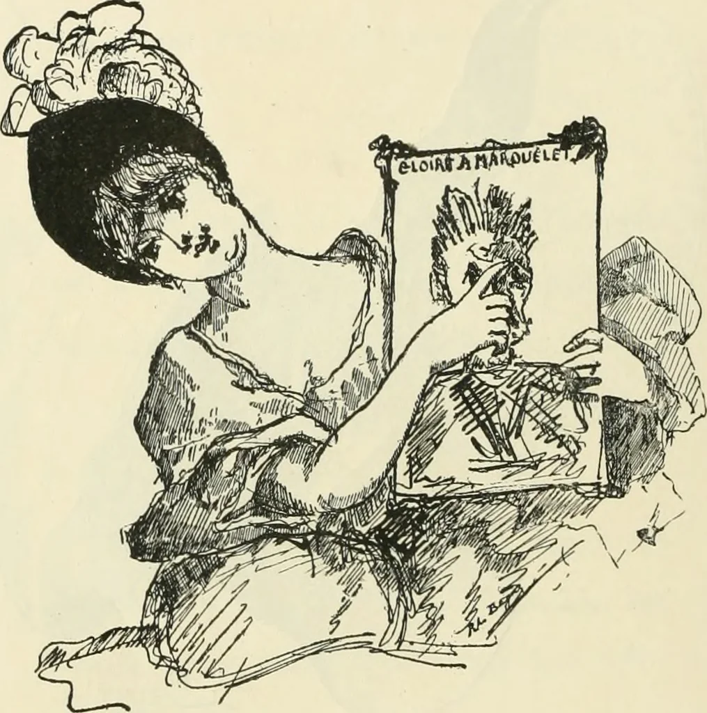 An illustration from Catalogue illustré de l'exposition des arts incohérents, 1884, leaf 77