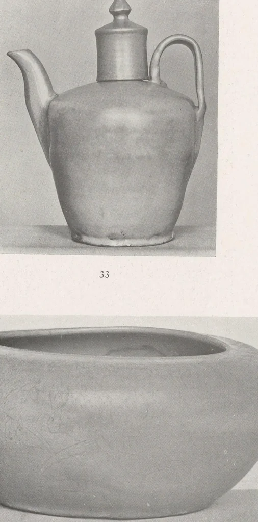 An illustration from Catalogue of the Le Blond collection of Corean pottery, 1918, leaf 69