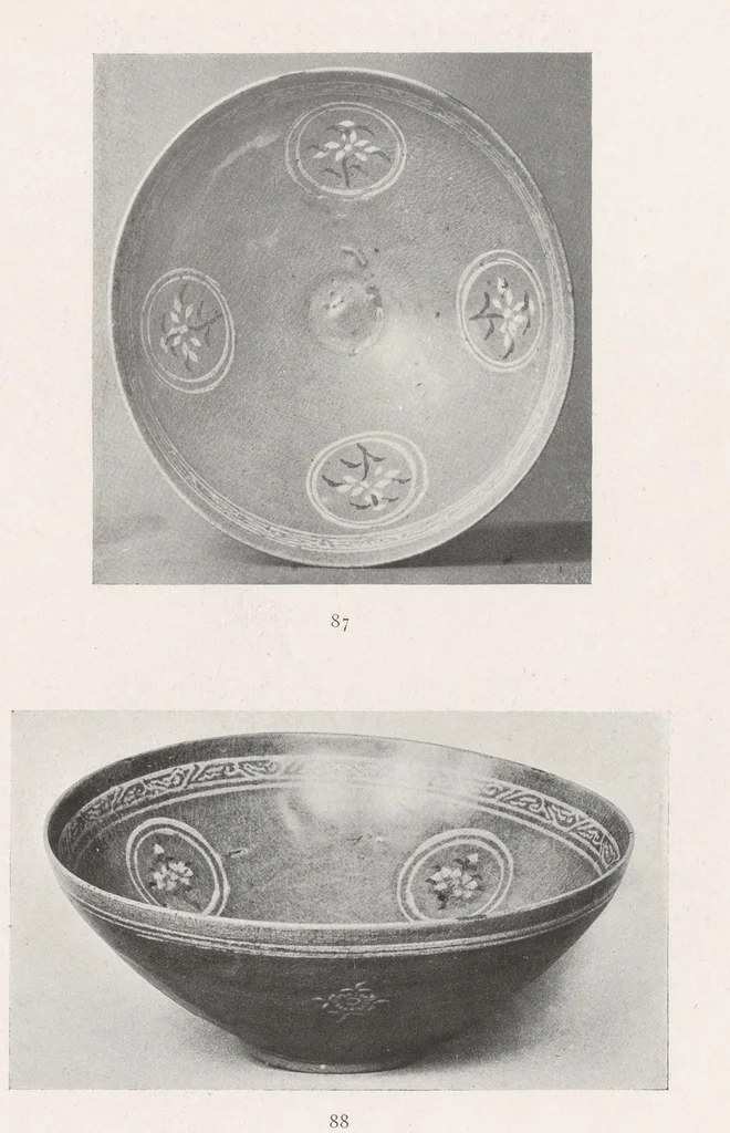An illustration from Catalogue of the Le Blond collection of Corean pottery, 1918, leaf 87