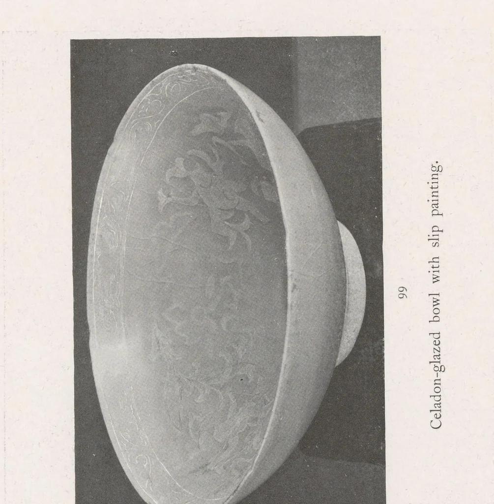 An illustration from Catalogue of the Le Blond collection of Corean pottery, 1918, leaf 90