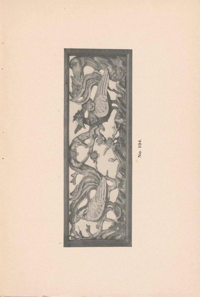 An illustration from Catalogue of magnificent collection of antique carvings and things Buddhistic from temples and palaces of Japan and China, 1903, leaf 29