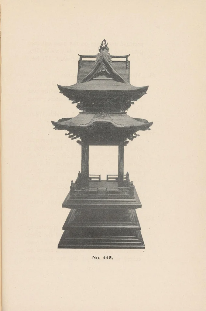An illustration from Catalogue of magnificent collection of antique carvings and things Buddhistic from temples and palaces of Japan and China, .., 1903, leaf 173