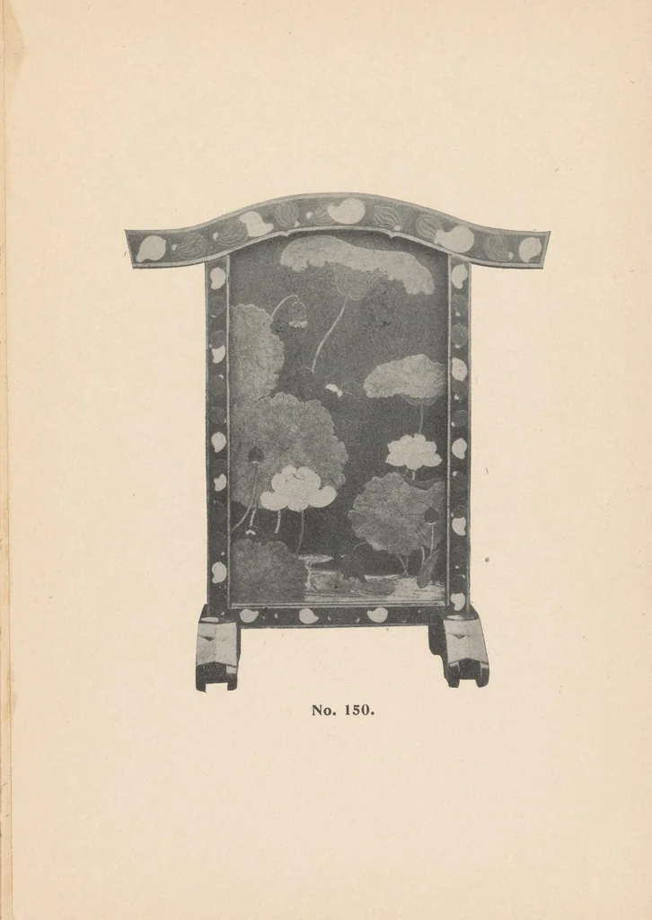 An illustration from Catalogue of magnificent collection of antique carvings and things Buddhistic from temples and palaces of Japan and China, .., 1903, leaf 53