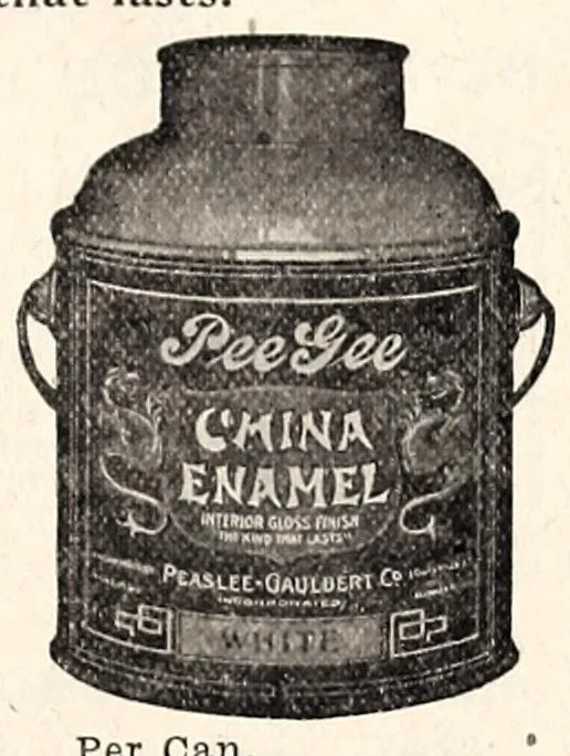 An illustration from Catalogue and net price list : Peaslee-Gaulbert Co., Incorporated, Louisville, Kentucky, manufacturers of paints and varnishes., 1915, leaf 21