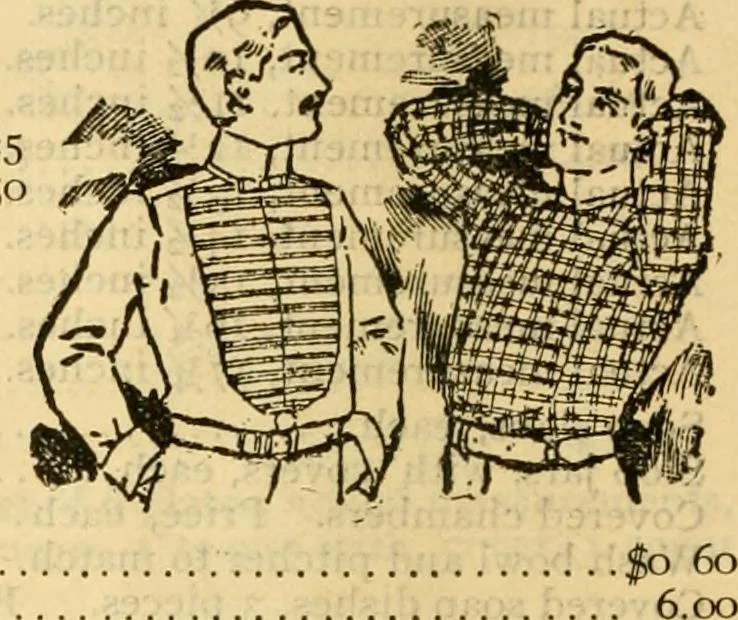 An illustration from Catalogue no. 96 : dry goods, clothing, boots and shoes, hats and caps, ladies' and gents' furnishing goods, crockery, etc., etc., bought at sheriffs', receivers', and trustees' sales., 1899, leaf 39