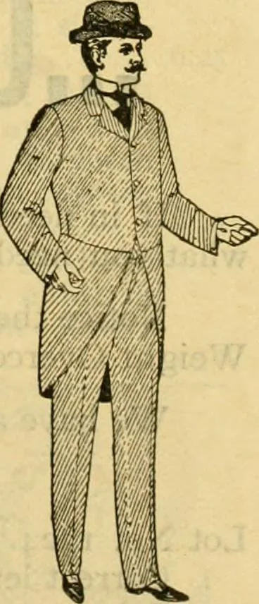 An illustration from Catalogue no. 96 : dry goods, clothing, boots and shoes, hats and caps, ladies' and gents' furnishing goods, crockery, etc., etc., bought at sheriffs', receivers', and trustees' sales., 1899, leaf 52