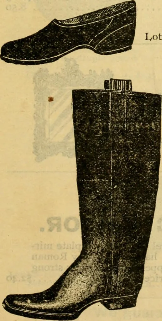 An illustration from Catalogue no. 96 : dry goods, clothing, boots and shoes, hats and caps, ladies' and gents' furnishing goods, crockery, etc., etc., bought at sheriffs', receivers', and trustees' sales., 1899, leaf 60