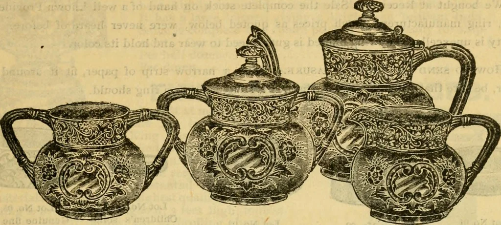 An illustration from Catalogue no. 96 : dry goods, clothing, boots and shoes, hats and caps, ladies' and gents' furnishing goods, crockery, etc., etc., bought at sheriffs', receivers', and trustees' sales., 1899, leaf 62