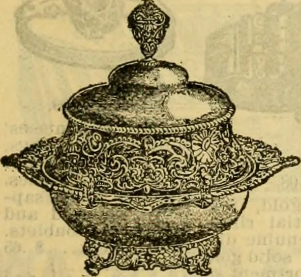An illustration from Catalogue no. 96 : dry goods, clothing, boots and shoes, hats and caps, ladies' and gents' furnishing goods, crockery, etc., etc., bought at sheriffs', receivers', and trustees' sales., 1899, leaf 62