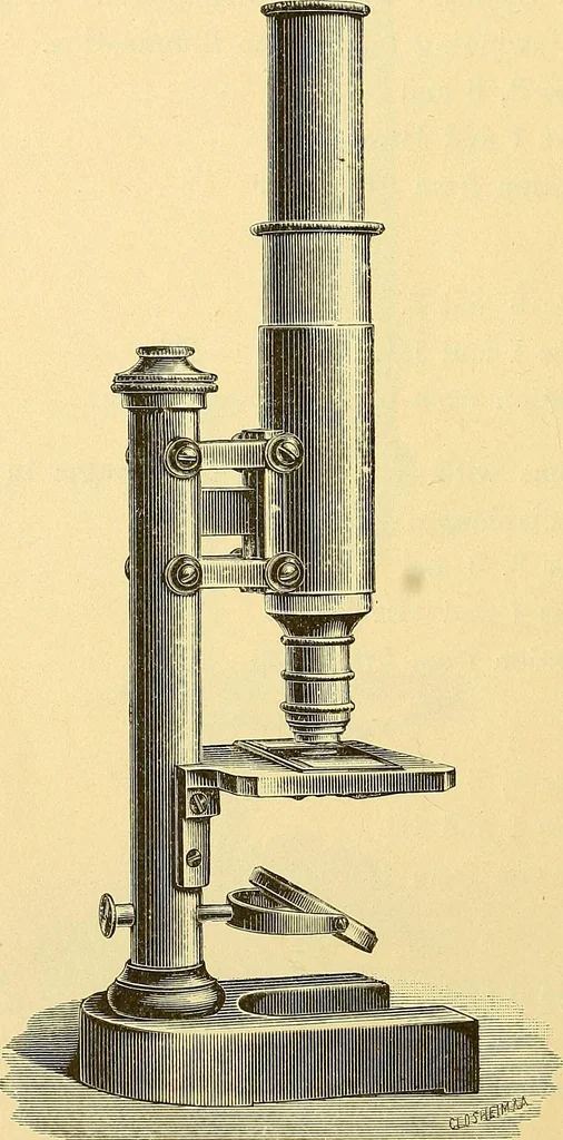 An illustration from Catalogue Nr. 35 of microscopes and accessory apparatus, 1894, leaf 35