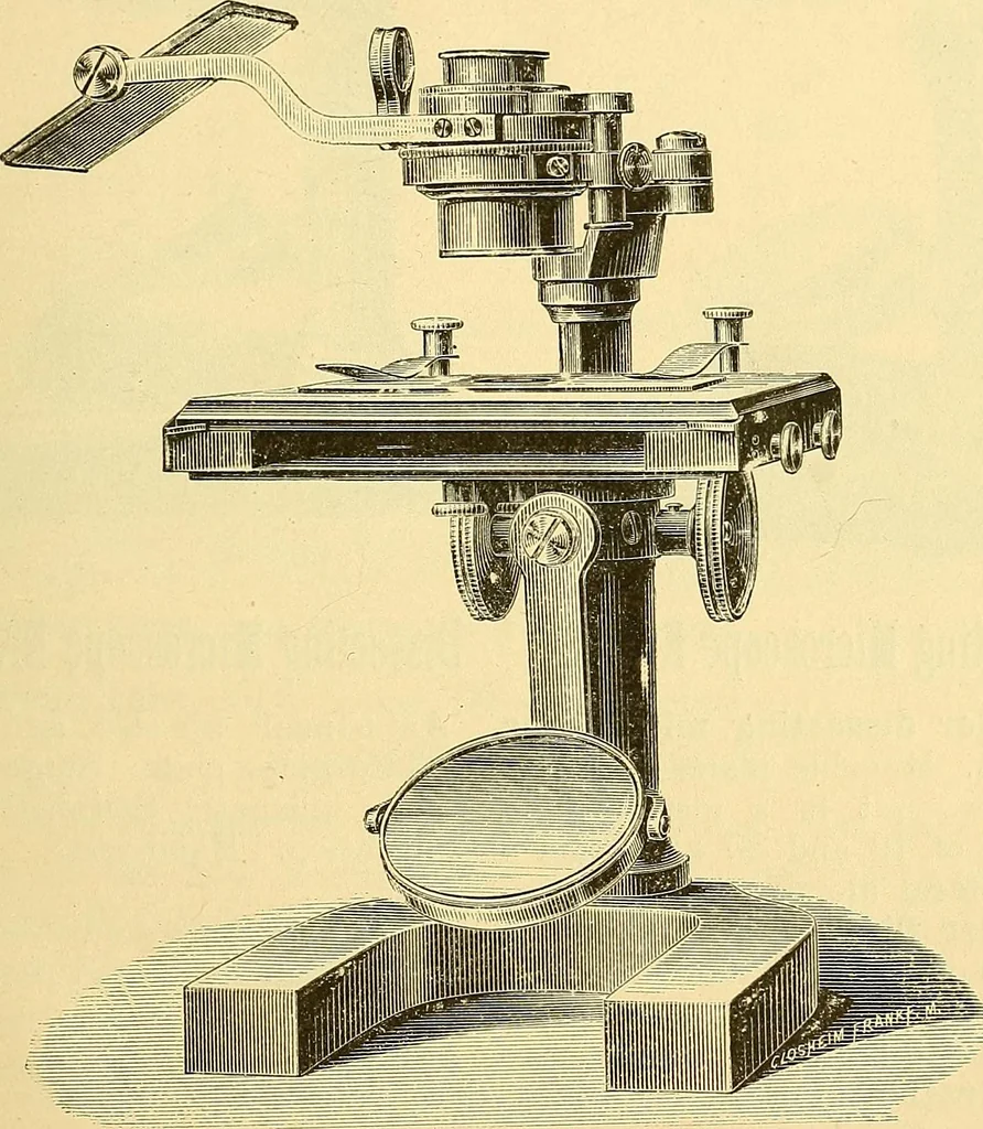 An illustration from Catalogue Nr. 35 of microscopes and accessory apparatus, 1894, leaf 46