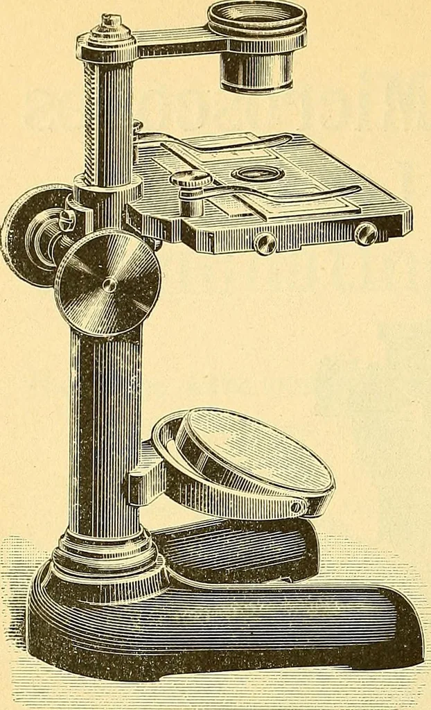 An illustration from Catalogue Nr. 35 of microscopes and accessory apparatus, 1894, leaf 47