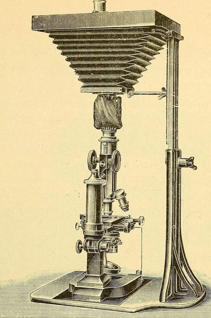 An illustration from Catalogue Nr. 35 of microscopes and accessory apparatus, 1894, leaf 52