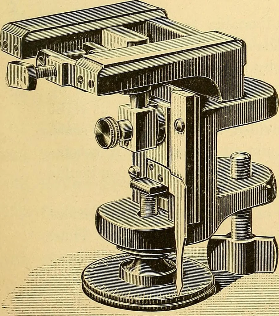 An illustration from Catalogue Nr. 35 of microscopes and accessory apparatus, 1894, leaf 56