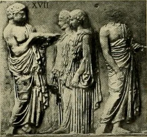An illustration from Catalogue of plaster reproductions from antique, medieval and modern sculpture : subjects suitable for schools, libraries, and homes., 1911, leaf 104