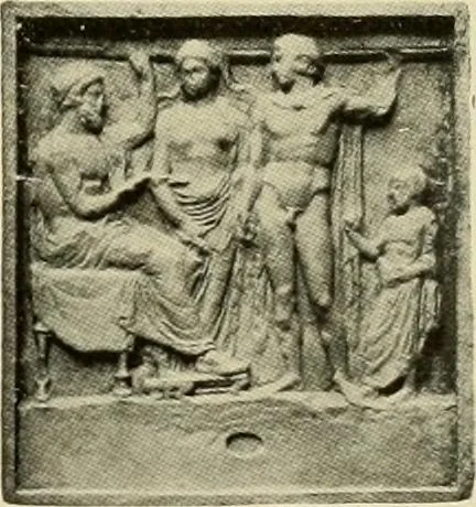 An illustration from Catalogue of plaster reproductions from antique, medieval and modern sculpture : subjects suitable for schools, libraries, and homes., 1911, leaf 108