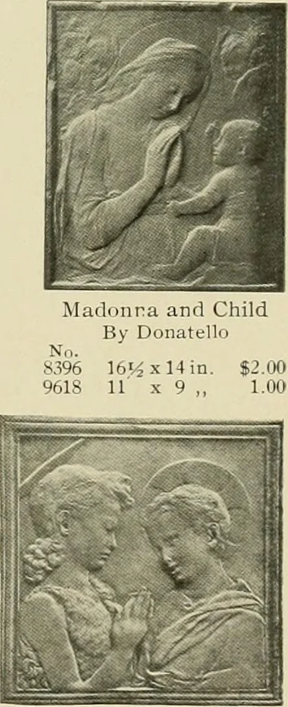An illustration from Catalogue of plaster reproductions from antique, medieval and modern sculpture : subjects suitable for schools, libraries, and homes., 1911, leaf 118