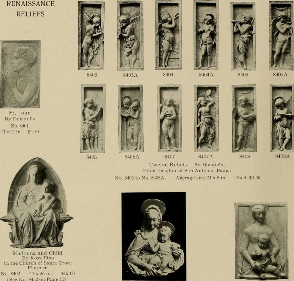 An illustration from Catalogue of plaster reproductions from antique, medieval and modern sculpture : subjects suitable for schools, libraries, and homes., 1911, leaf 119