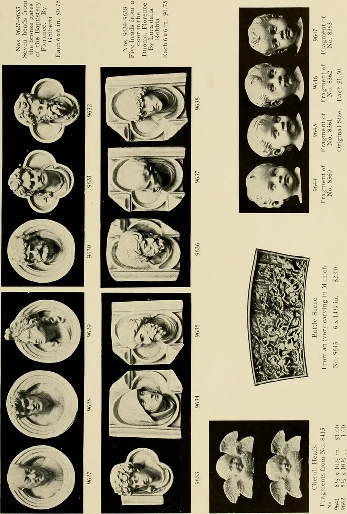 An illustration from Catalogue of plaster reproductions from antique, medieval and modern sculpture : subjects suitable for schools, libraries, and homes., 1911, leaf 126
